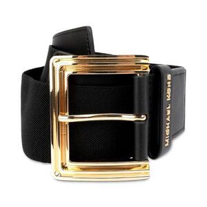 Michael Kors Women's Stretch Belt - Black / Gold Large/Extra Large L/XL